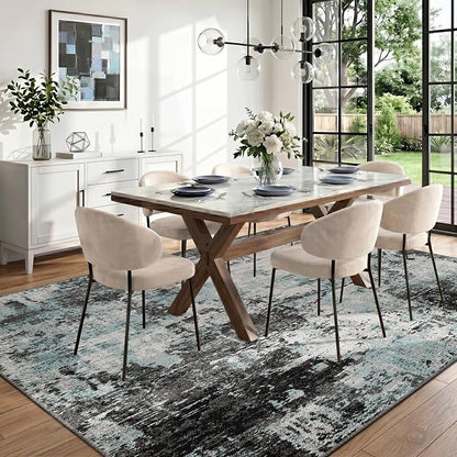 RELEANY Washable 8'x10' Abstract Area Rug - Image 3