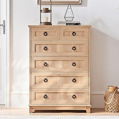Joaxswe Farmhouse 6 Drawer Dresser - Image 3