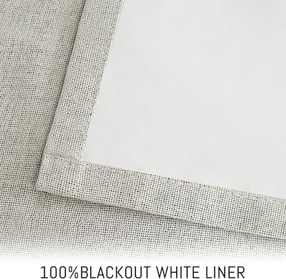 Yakamok Cream Linen Textured Curtains 84 Inches Long - Image 3