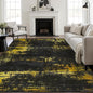 8x10 Area Rug Living Room: Modern Washable Soft Carpet Black Gold | by FXRHLP