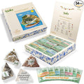 Lazika Herbal Tea Variety Pack with Lovely Presentation Box, 54 Counts, Immune Support Tea Assortment Gift Set, Premium Collection with Pyramid Infuser Bag, Handcrafted