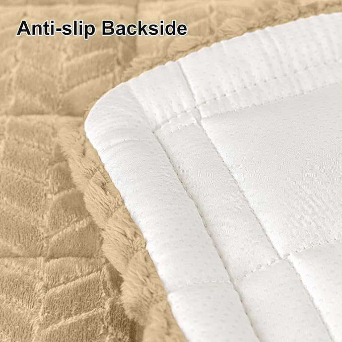 Smiry Couch Cover for Dogs, Non Slip Fuzzy Pet Sofa Arm Covers Washable | Sofa - Image 6