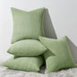 Topfinel Sage Green Decorative Throw Pillow Covers Set of 4, Soft Velvet Modern by Topfinel