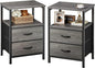 Huuger Night Stand Set of 2, Nightstand by Huuger