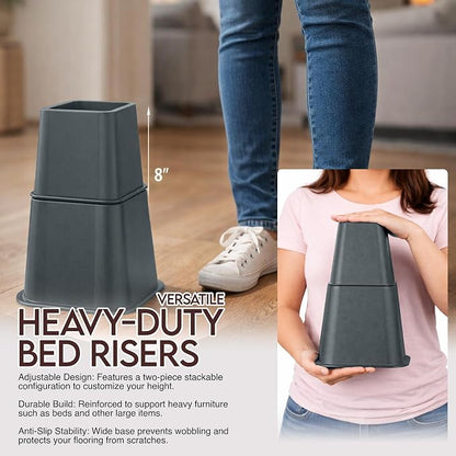 Utopia Bedding Bed Riser, 3 & 5 Inches Adjustable Furniture Risers - Image 3