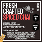 Revival Tea Company Fresh Crafted Spiced Chai Tea - Black Tea Blend with Fresh Spiced Chai Flavor - 24 Tea Bags