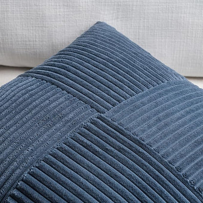 Fancy Homi 2 Packs Dusty Blue Lumbar Decorative Throw Pillow Covers 14x24 Inch - Image 3