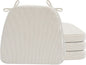 AAAAAcessories D-Shaped Chair Cushions, Machine-Washable Cover, Natural Sand by AAAAAcessories