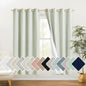 NICETOWN Sage Green High-End Thermal Flax Linen Curtains, Full Blackout Privacy by NICETOWN