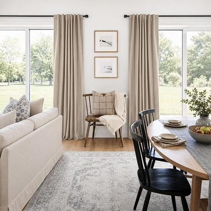 Linen Textured Total Blackout Curtains - Image 7
