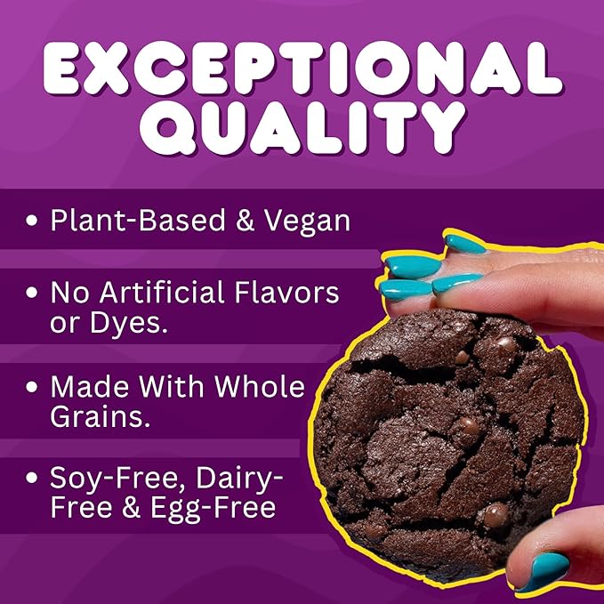 Whoa Dough Ready to Bake Cookie Dough Brownie Batter – Certified Non-GMO, Kosher, Gluten Free – Plant-Based Snack Dough Made with Real Ingredients – 12 Pack