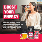 Tiesta Tea - Passion Berry Jolt, Loose Leaf, Raspberry Passion Fruit Black Tea, Premium High Caffeinated Black Blend, Make Hot or Iced, 16oz Bulk Pouch & 4oz Refillable Tin Combo