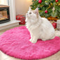 OLANLY Hot Pink Round Rugs for Bedroom by OLANLY