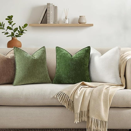 decorUhome Summer Couch Euro Sham Throw Pillow Covers 24x24 Set of 2, - Image 4
