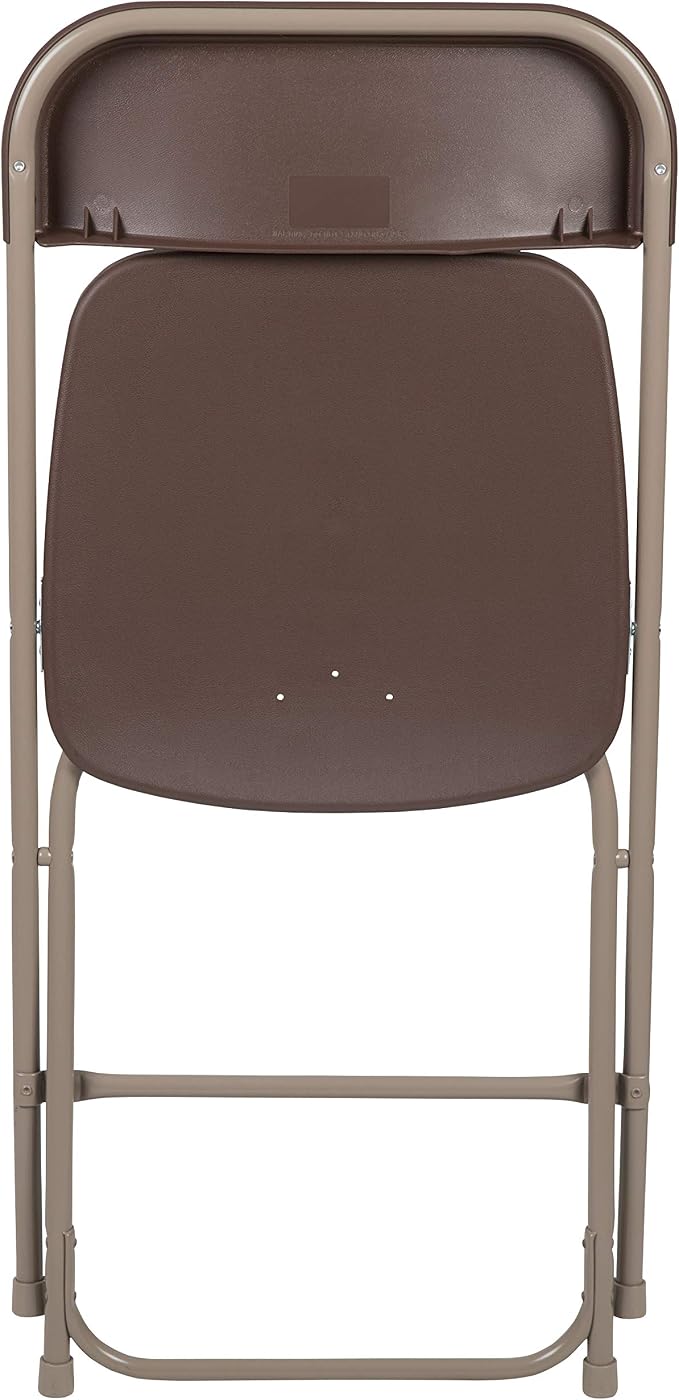 Flash Furniture Hercules Series Plastic Folding Chair Brown - Image 16
