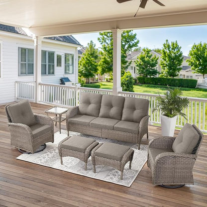 Belord 6 Pieces Wicker Patio Furniture Set by Belord