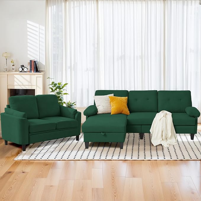 5 Seat Sectional Sofa Set for Living Room Set - Image 7
