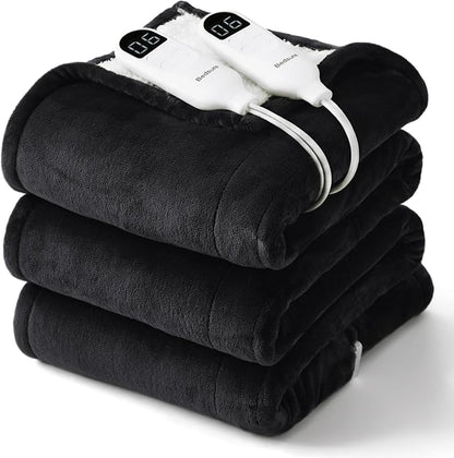 Bedsure Heated Blanket King Size, Dual Control Electric Blanket, 6 Heat/6 Timer by BEDSURE