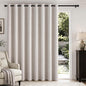 MIULEE Extra Wide 100% Blackout Linen Curtains by MIULEE