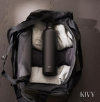 KIVY Stainless Steel Insulated Water Bottle 32oz [LEAK PROOF] - Insulated Stainless Steel Water Bottle - Thermo Flask Drinking Bottle - BPA Free Water Bottle