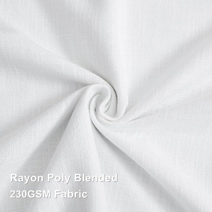 Vision Home White Pinch Pleated Full Blackout Curtains 60 inch Wide Thermal - Image 7