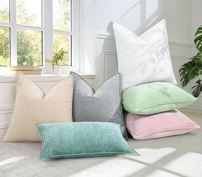 decorUhome Summer Couch Throw Pillow Covers 18x18 Set of 2, Decorative Soft - Image 6