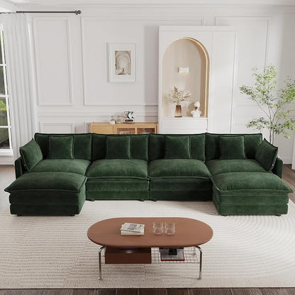 mikibama Modular Sectional Sofa, 146.5 Inch U Shaped Couch Set - Image 8