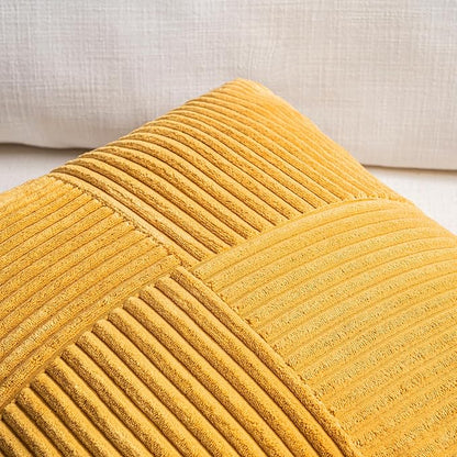 Fancy Homi 2 Packs Sunflower Yellow Spring Decorative Throw Pillow Covers 20x20 - Image 3