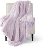 Bedsure GentleSoft Fuzzy Sherpa Faux Fur Twin Blanket Lavender Purple Cozy Gifts by Unknown