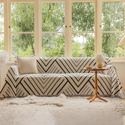VClife Boho Sofa Cover Thick Chenille Couch Cover by VCLIFE