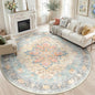 RELEANY Washable Area Rug, Round 6ft, Water Repellent, Pet Friendly, Vintage by RELEANY