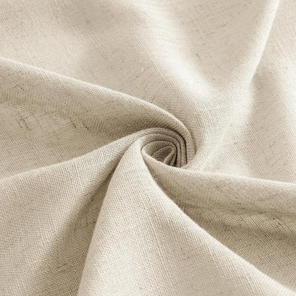 MIULEE Short Linen Curtains 52x45 Inch Length 2 Panels - Image 8