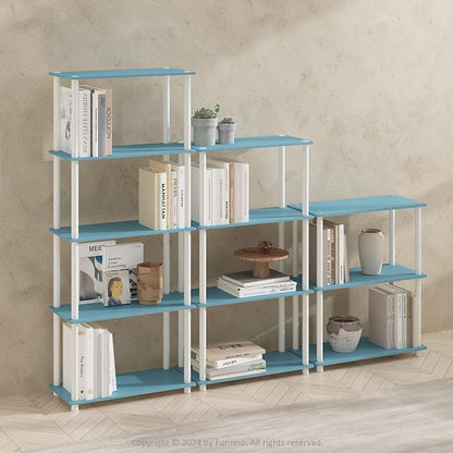 Furinno Turn-N-Tube Book Shelf, 5-Tier Bookshelf, Bookcase - Image 2