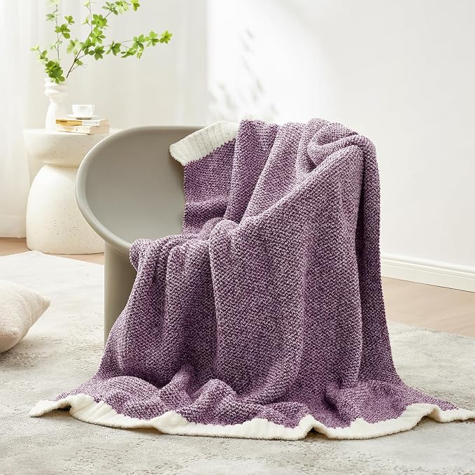 Snuggle Sac Purple Throw Blankets - Image 5