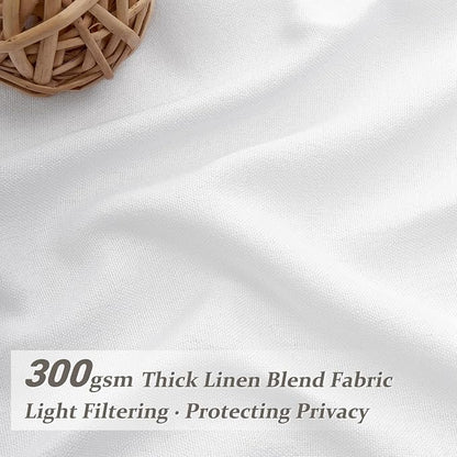 Cute White Sheer Curtains 96 Inches Long - Image 2