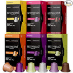 Bestpresso Coffee for Nespresso OriginalLine Machine 120 pods Certified Genuine Espresso Variety Pack, Pods Compatible with Nespresso OriginalLine