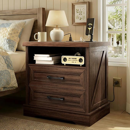 AODK 24 Inch Farmhouse Nightstand by AODK