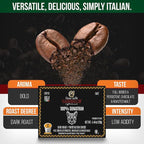 Caffè Garibaldi Sumatran Coffee Pods, Single-Serve Capsules for Keurig K-Cup Brewers, 100% Arabica Blend, Recyclable Pods, 12 Count - Dark Roast