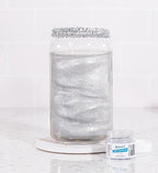 Bakerpan Pearl Luster Dust Edible, Silver Edible Glitter for Cocktails, 4 Grams Edible Glitter for Cake Decorating, Cookies, Chocolates and Candies, Drinks (Made in USA)