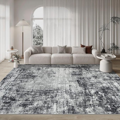 9x12 Area Rugs for Living Room Bedroom Dining Room Washable Black Grey | Soft - Image 9