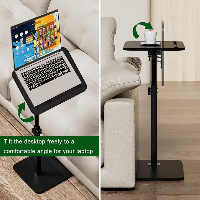 360° Swivel Sofa Side Table for Couch - Image 7