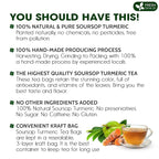 FreshDrinkUS, Premium 40 Soursop Turmeric Tea Bags, 100% Natural, Blend of Soursop Leaves, and Turmeric Root. Made with Natural Material Tea Bags. No Sugar, Vegan.