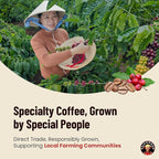 Robusta Whole Bean Coffee - Saigondan Adventure | Light Espresso Roast | 100% Robusta | Vietnamese Coffee | Roasted in Small Batch | Smooth & Naturally Sweet | Direct Trade | No Preservatives | 12 Oz