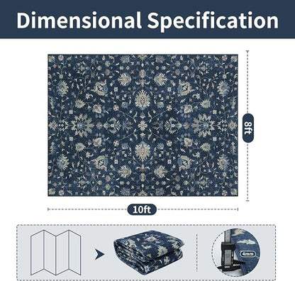 8x10 Boho Washable Area Rugs for Living Room, Dining Room, Nursery | Ultra Soft - Image 2