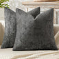 MIULEE Decorative Couch Throw Pillow Covers 20x20 Inch Dark Gray 2 Pack | by MIULEE