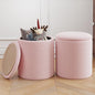 Cmishe Ottoman Poufs with Storage, Soft Upholstered Vanity Stool by Cmishe