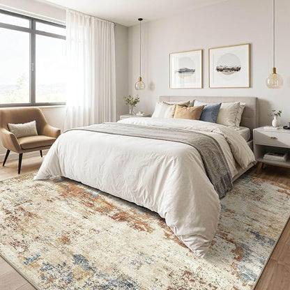 LOONGRUG 8x10 Area Rugs Washable Large Neutral Modern Living Room Rug | - Image 4