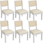 Westice Rattan Dining Chairs Set of 6, Farmhouse Natural Dining Room Chairs by ChairsforHomeLivingRoom