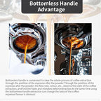 51mm Bottomless Portafilter Compatible for CASABREWS Espresso Machine CM5418, 3700 Series, Mr. Coffee Espresso and Cappuccino Machine, with Stainless Steel Double Shot Capacity Cup Filter Basket