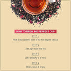 BREWIX, Chocolate Rose Loose Black Tea, (50+ Cups, 3.53oz/100g) | Valentine's | Dessert tea